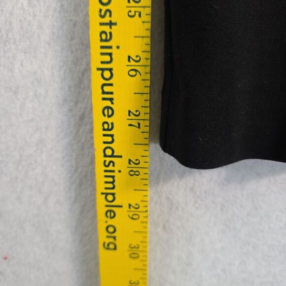 Chico's So Slimming Juliet Pants Straight Leg Black Ponte Size 2 -12 Side Zip - Picture 8 of 9